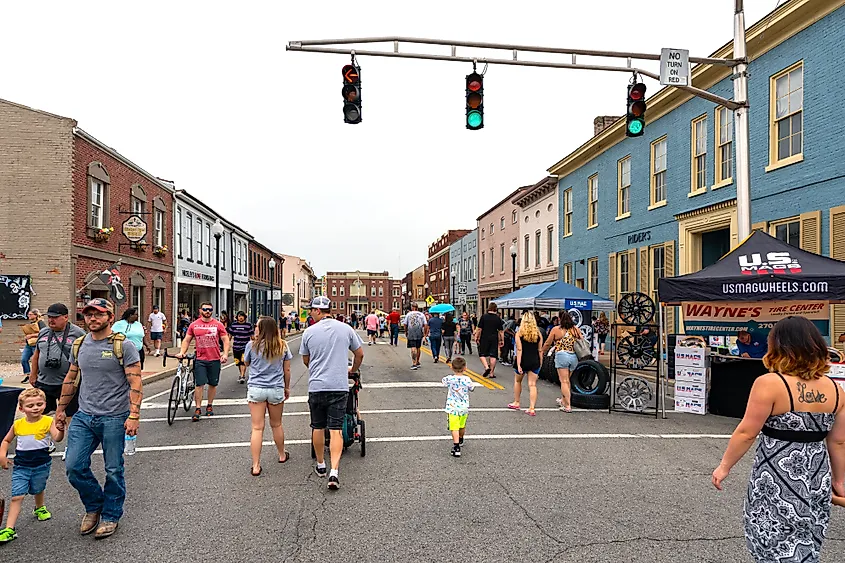 Downtown Elizabethtown, Kentucky.