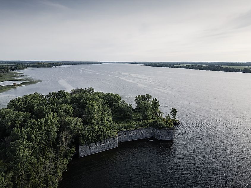 Fort Montgomery on Lake Champlain at Rouses Point, New York.
