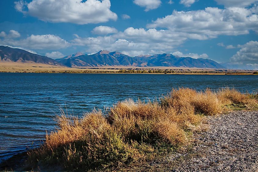 Autumn Day on Ennis Lake, Montana.