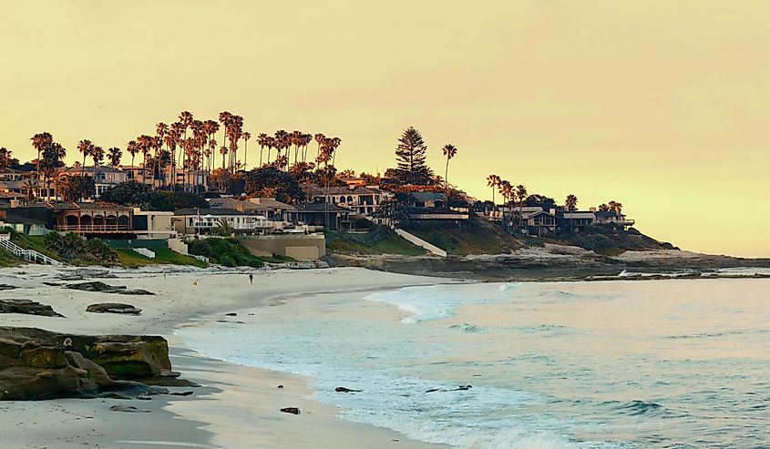 La Jolla Cove beach at San Diego.