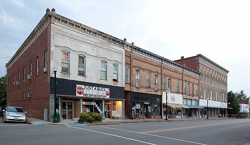 Historic buildings in the city of Greensboro, Alabama.