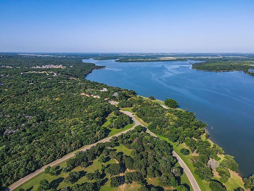 Waco Lake is an excellent recreational area near Woodway, Texas.