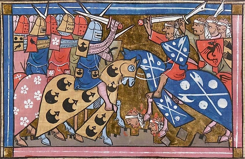 14th-Century Miniature of the Second Crusade