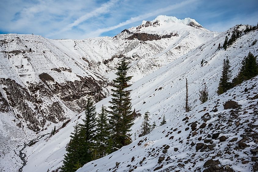 Zigzag glacier