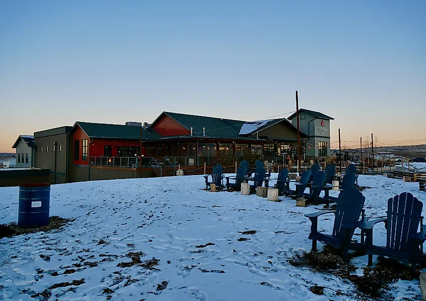 Acreage Cidery in Lafayette, Colorado, USA.