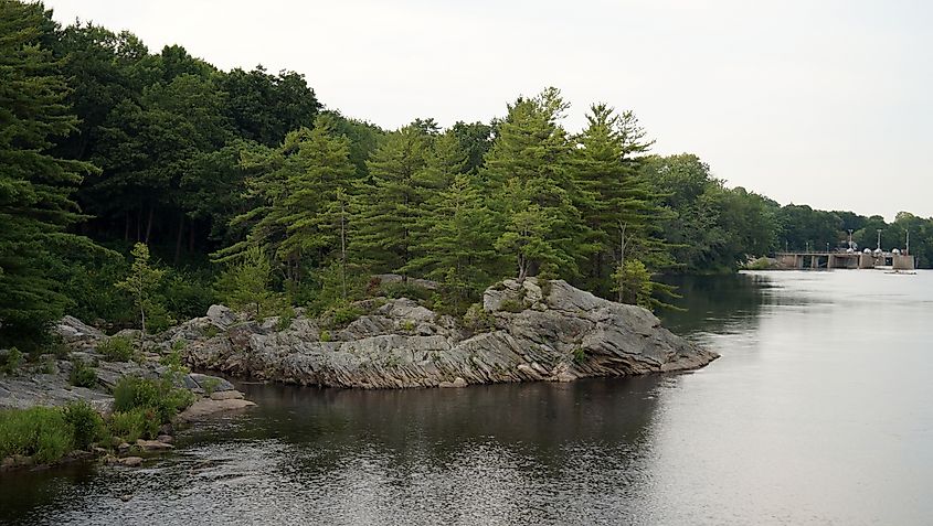 Androscoggin River near Lisbon in Maine.