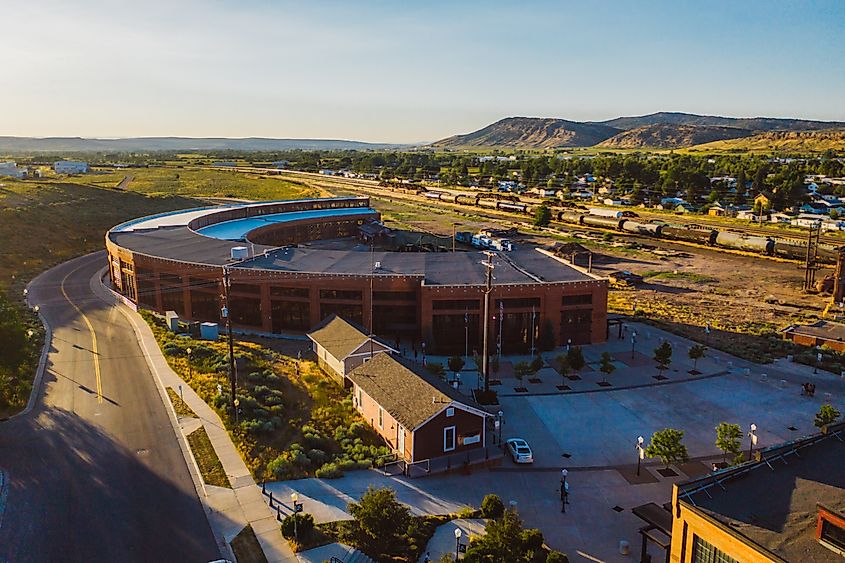 Roundhouse and Railyards Comple in Evanston, Wyoming.