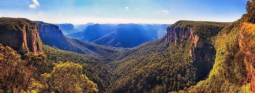 Blue Mountains of the Great Dividing Range