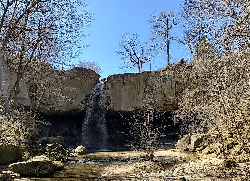 A view of the Williamsport Falls
