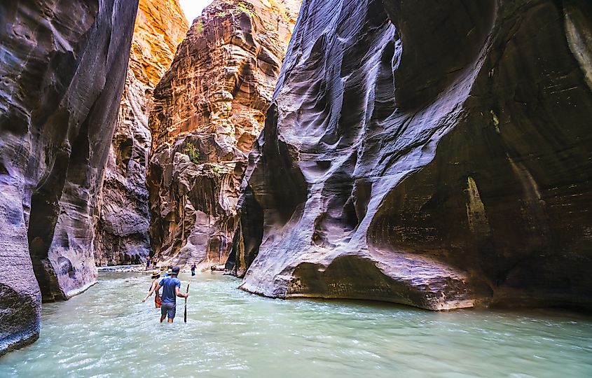 The spectacular Zion Canyon, Utah.