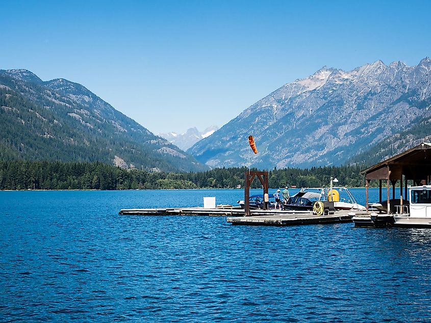 Boat Landing at Stehekin, Washington. 