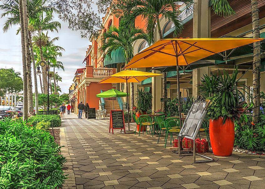 Street view in Naples, Florida