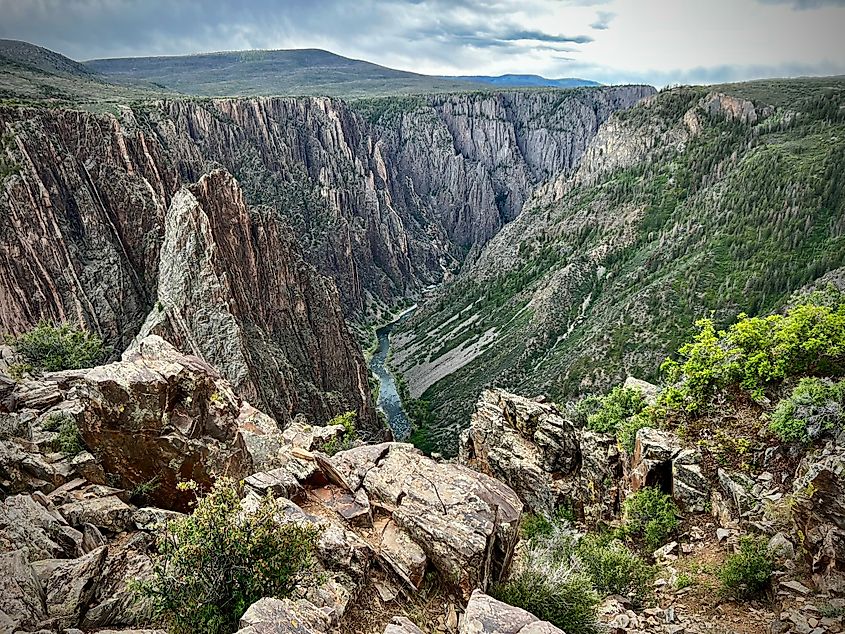 The canyon at Black Canyon of the Gunnison National Park.