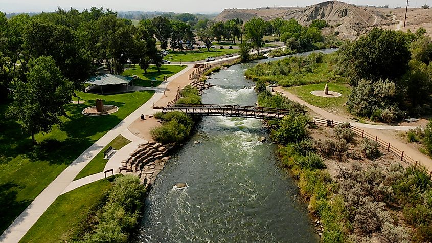Aerial view of Montrose, Colorado