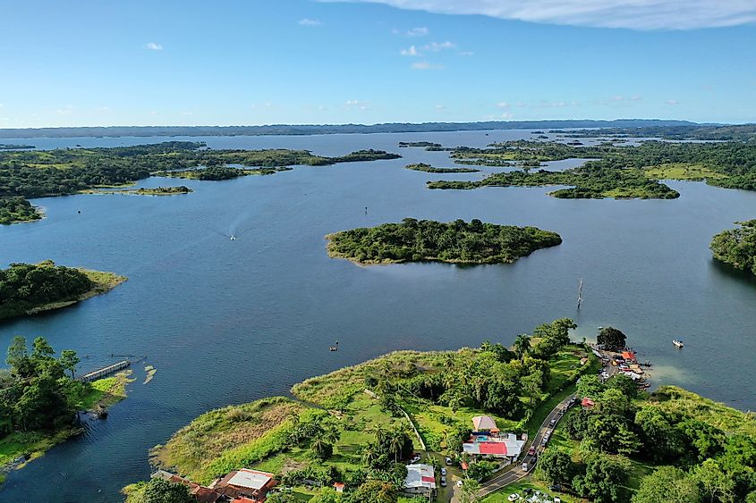 Islands in the Gatun Lake.