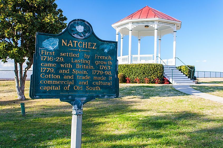 The Waterfront Gazebo in Natchez National Historic, via fdastudillo / iStock.com