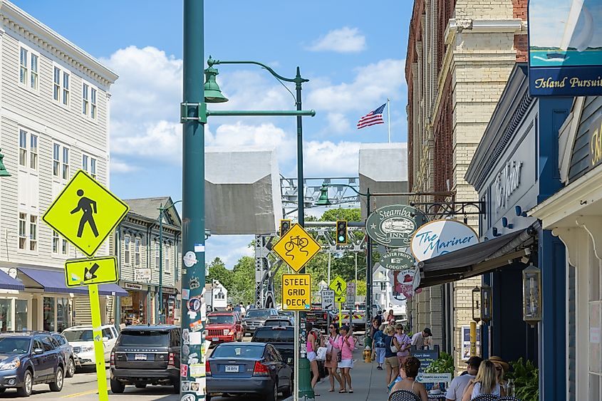 Main Street in Mystic, Connecticut