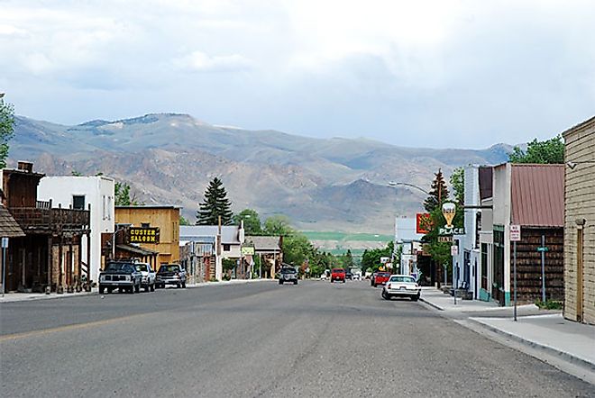 Main Street in Challis, Idaho.