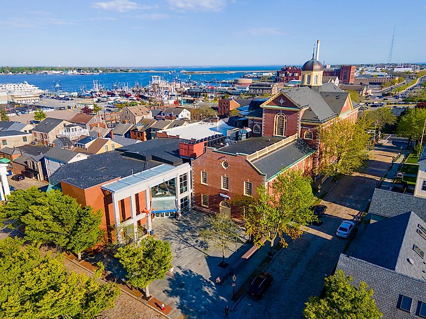 The ciyscape of New Bedford, Massachusetts.