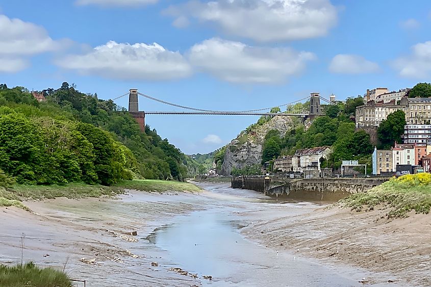 Brunel Bridge at low tide Ima ge credit Bryan dearsley