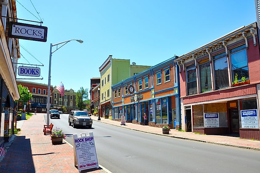 Main Street in Saranac Lake, New York