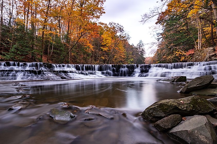 Charging river at Cuyahoga valley nation park.