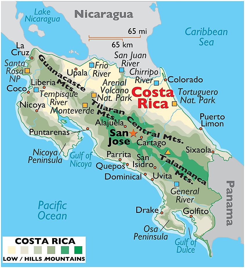 Costa Rica map