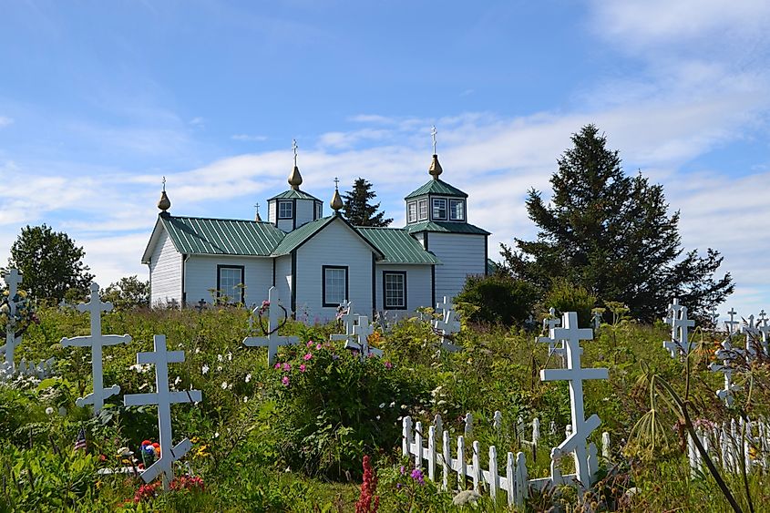 The Russian Orthodox Church of the Transfiguration in Ninilchik, Alaska