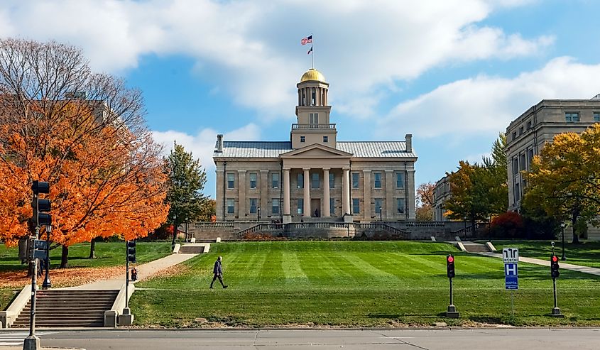 Old Capitol building downtown Iowa City