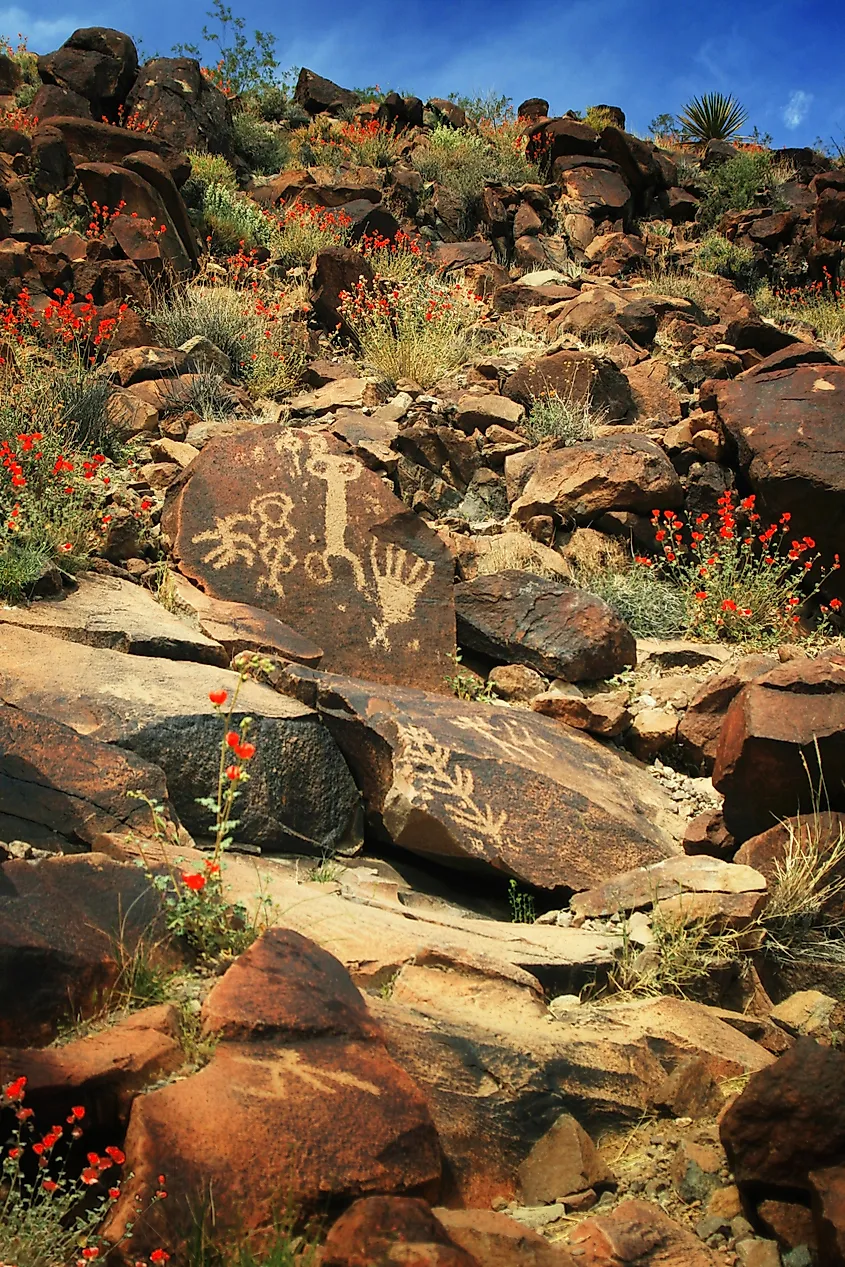 Image: Rock Art Symbols from Somewhere in Time Location: Sloan Canyon National Conservation Area BLM District: Southern Nevada District Photographer: Mike McGrew PIC: 6MB 2013