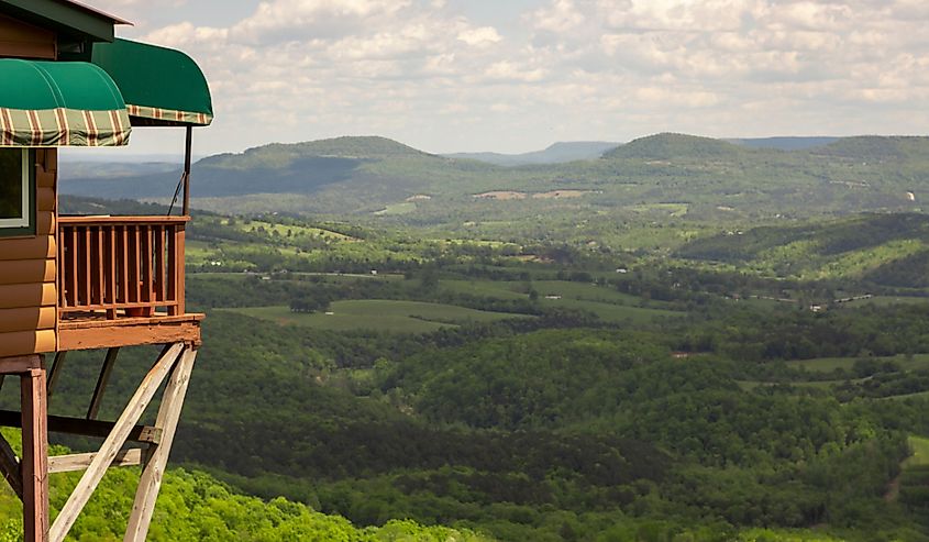 Cliff House Inn, located along Arkansas scenic highway 7 North, near Jasper Arkansas in the Ozark Mountains