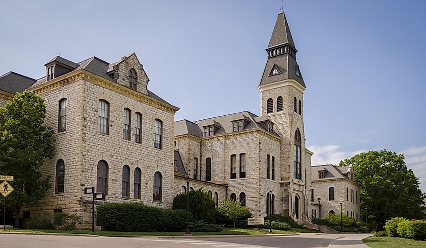 Kansas State University (KSU) Wildcats' Anderson Hall building on campus