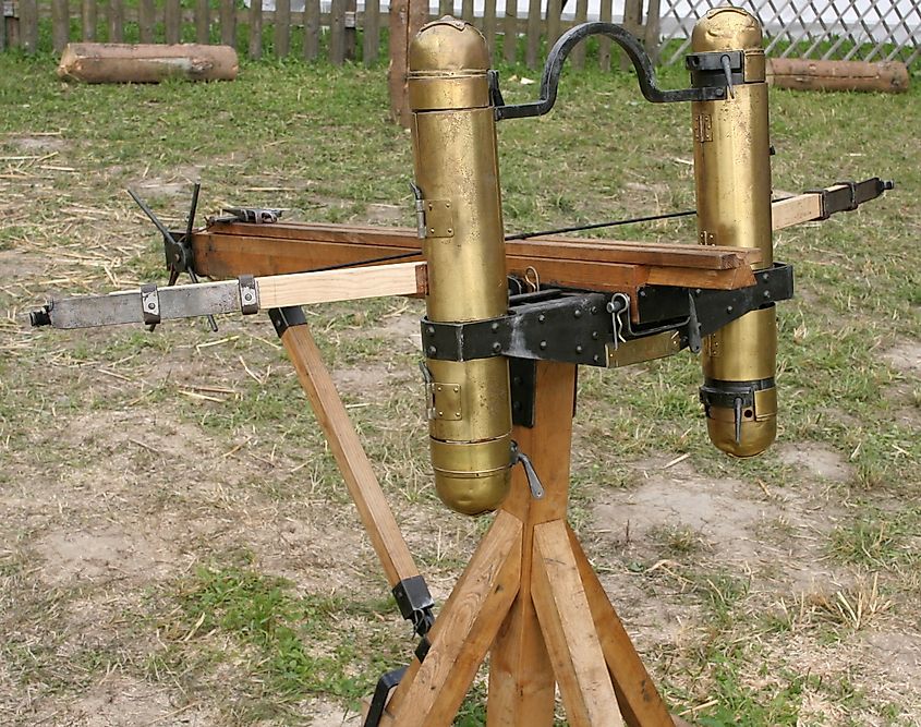 A modern reconstruction of the scorpion.