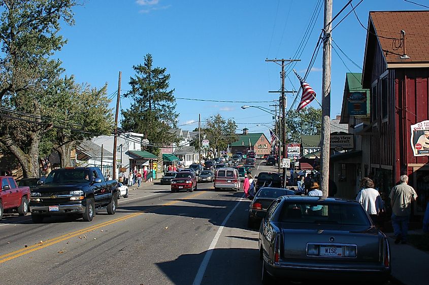 Downtown Berlin, Ohio.