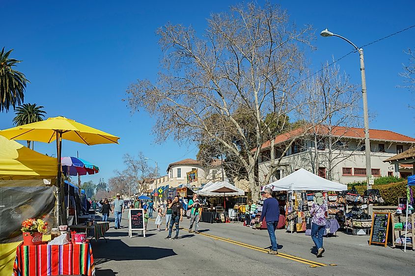 Wisteria Festival event at Sierra Madre, California.