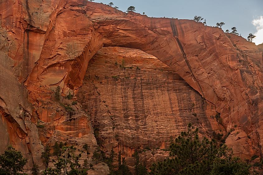 Kolob Arch in the Backcountry of Zion National Park.