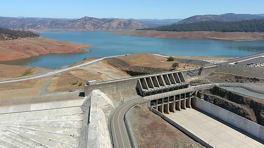 Burrinjuck Dam in California.