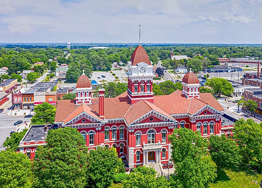 The Lake County Courthouse, in Crown Point, Indiana.