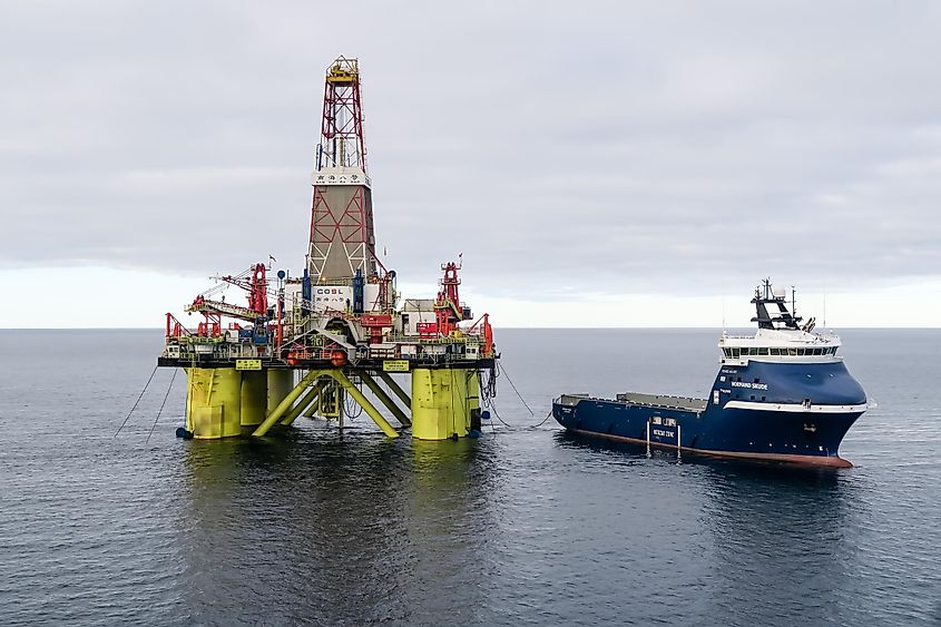 Oil rig in the Kara Sea.