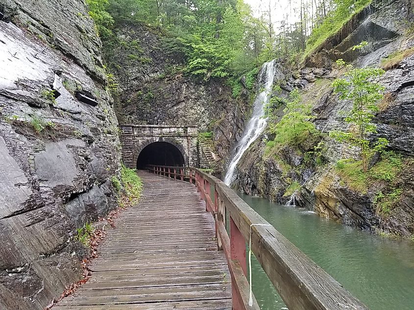 The western exit of the Paw Paw Tunnel in West Virginia
