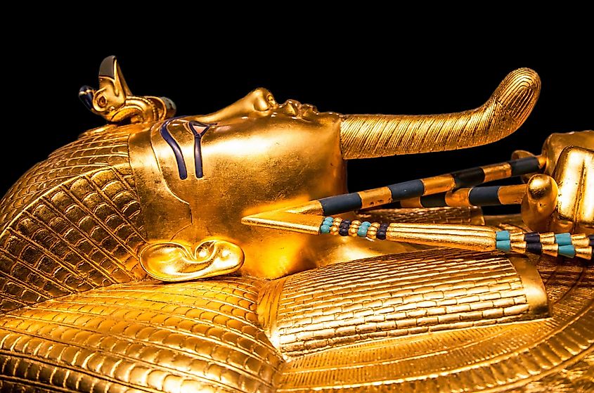 Tutankhamun's golden burial mask