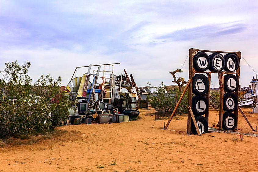 The Noah Purifoy Outdoor Desert Museum in Joshua Tree, California.