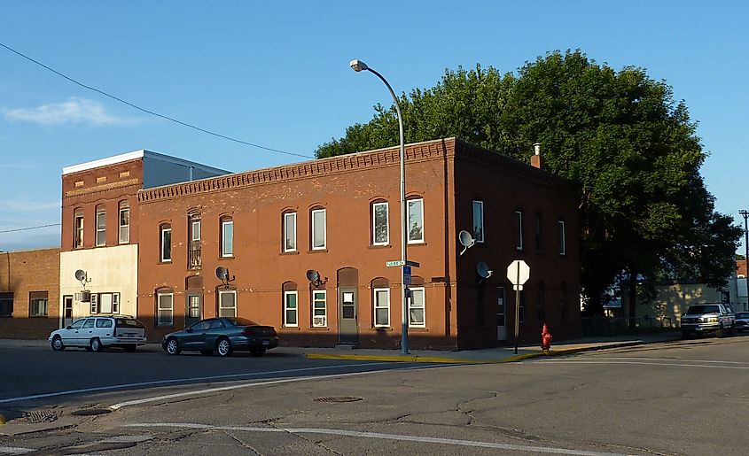 A historic building in Waterville, Minnesota.