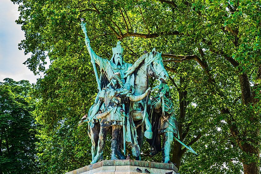 Statue of Charlemagne, King of the Frank and Emperor of the Romans