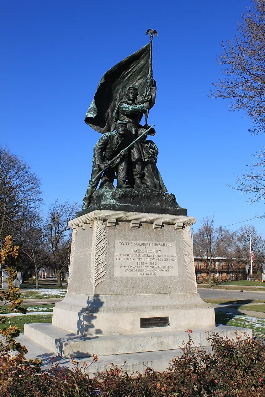 Soldiers and Sailors Monument in Jackson, Michigan.