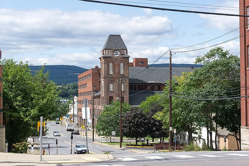 Penn Paper building in downtown Scranton, via David l Sanchez / Shutterstock.com