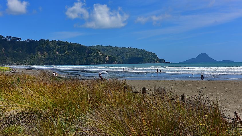 Ohope Beach in the eastern Bay of Plenty,