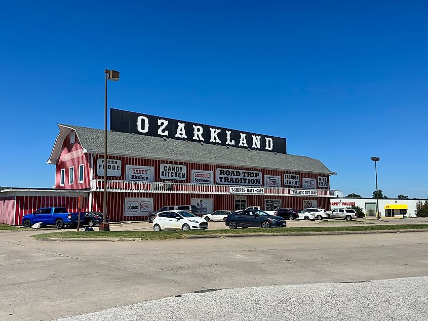 Exterior of Ozarkland in Kingdom City, Missouri