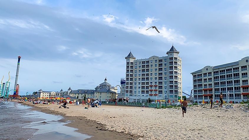 The beachside in Sandusky, Ohi
