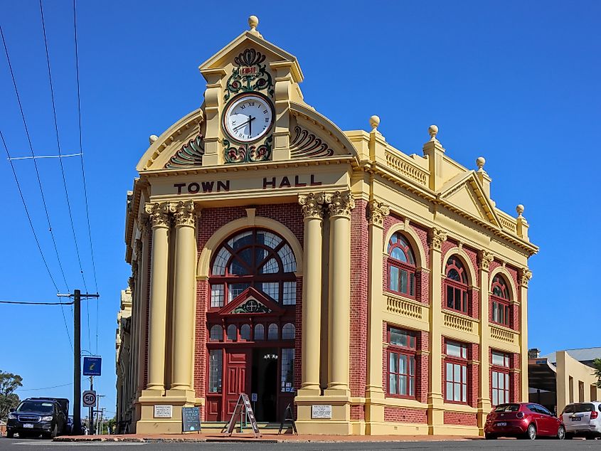 The impressive Town Hall building York, Western Australia, Australia
